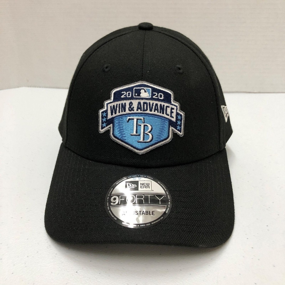 Tampa Bay Rays Hat Cap Strap Back Mens One Size Black MLB Baseball New Era 2020